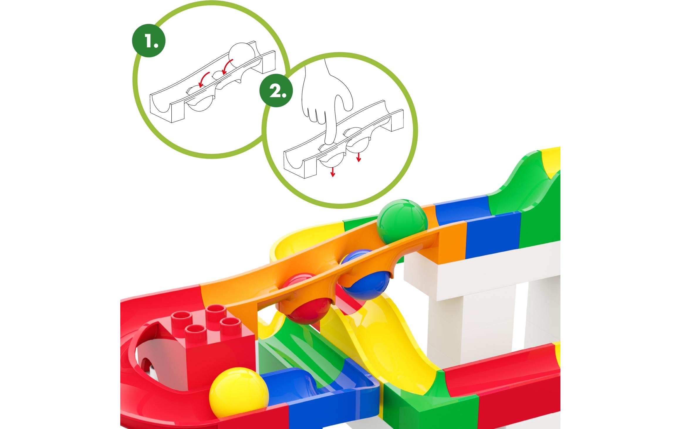 Kugelbahn Kugelfalle Erweiterung 15 TeileDIY Kugelbahn