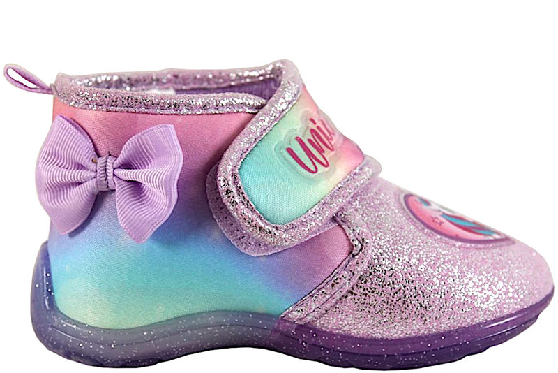 UNICORN SCARPINA ASILO LILAC HJEMMESKO MED ENHJØRNING OG GLIMMER