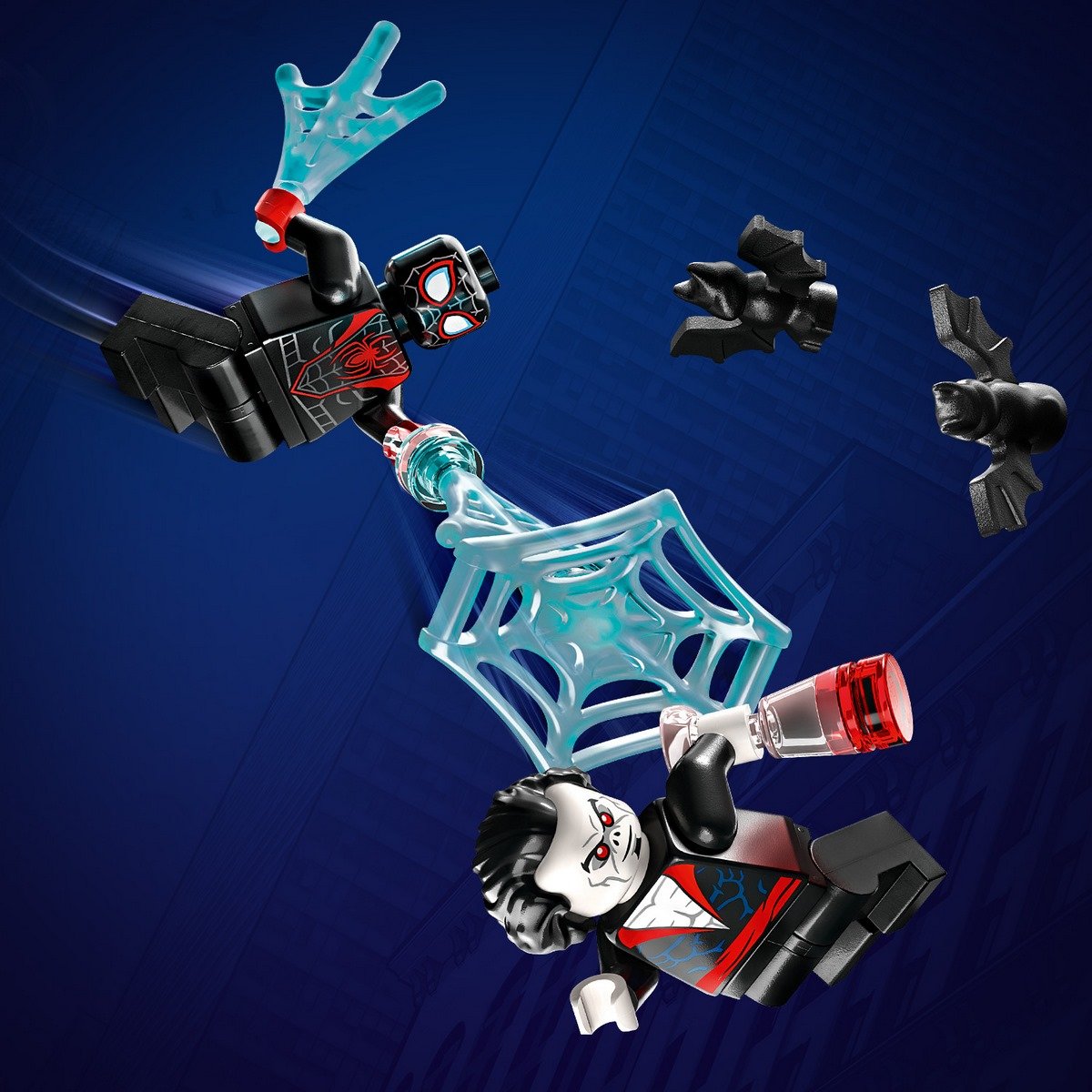Miles Morales vs Morbius Lego Marvel 76244