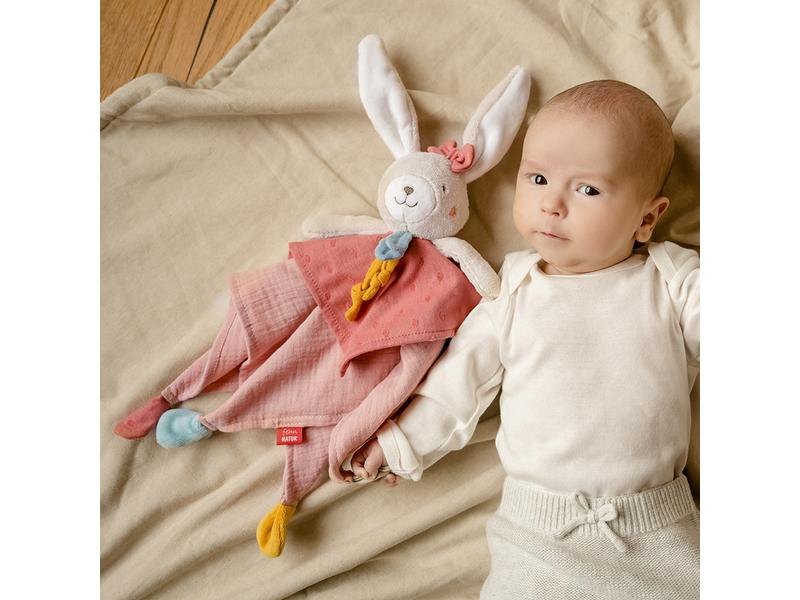 fehn Schmusetuch Natur Hase Kuschelige Einschlafhilfe