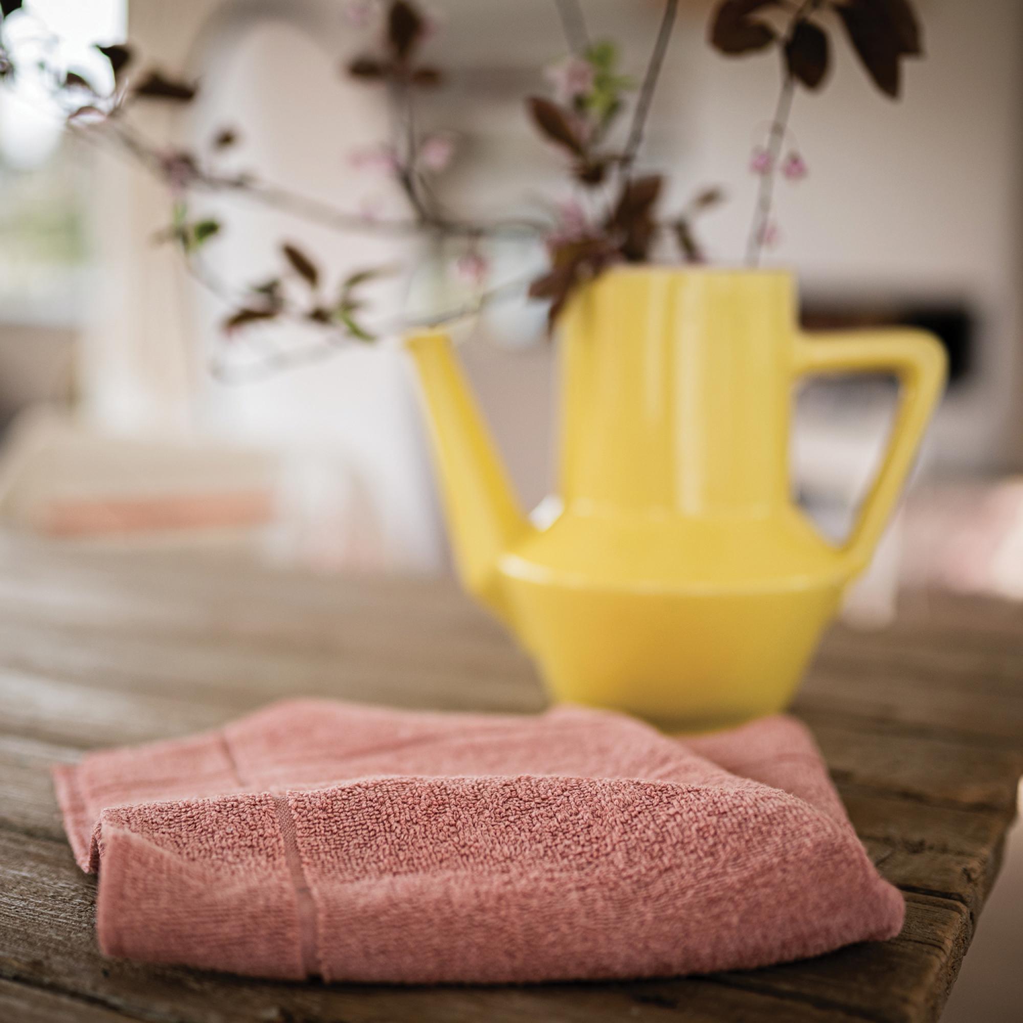 Essuie-mains loess bois de rose 50 x 50 cm