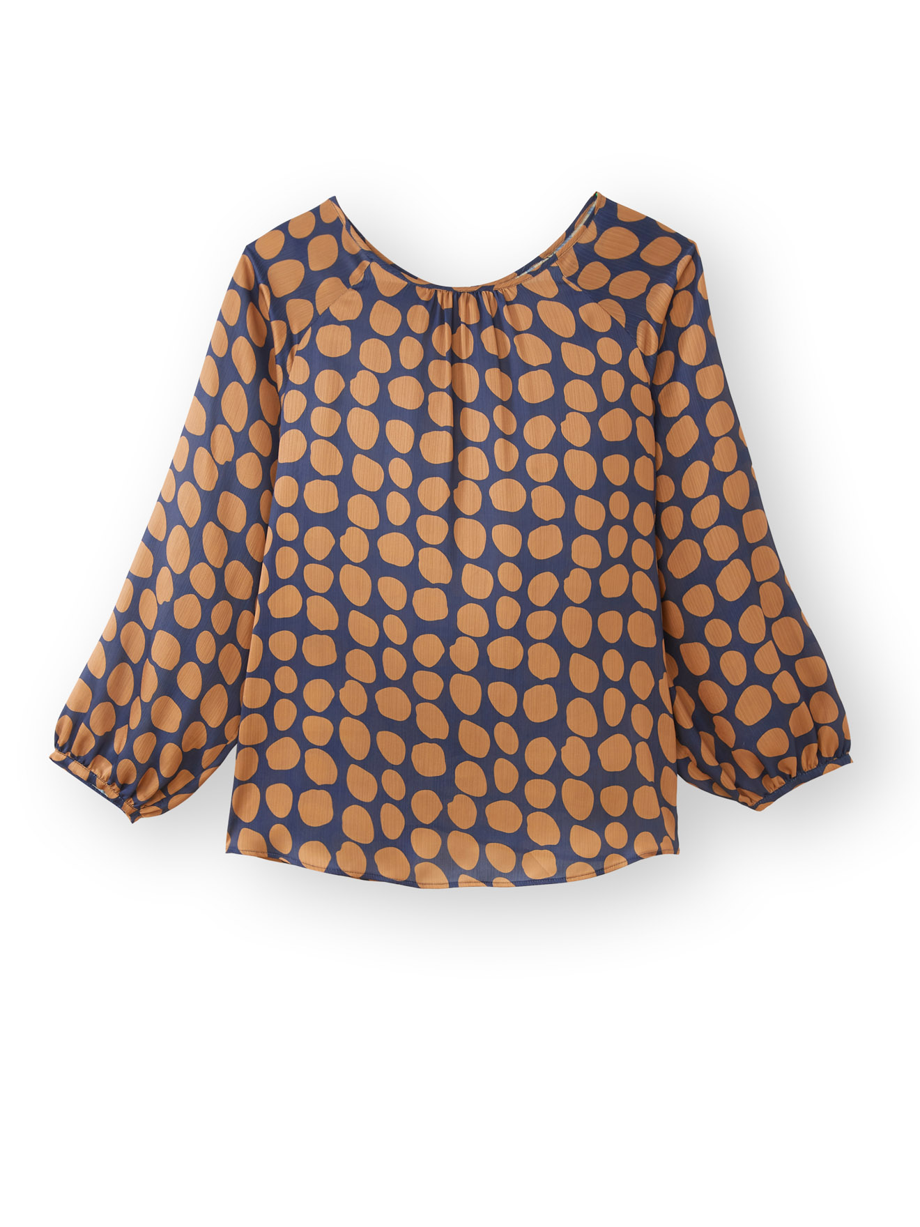 Blouse ample voile satiné