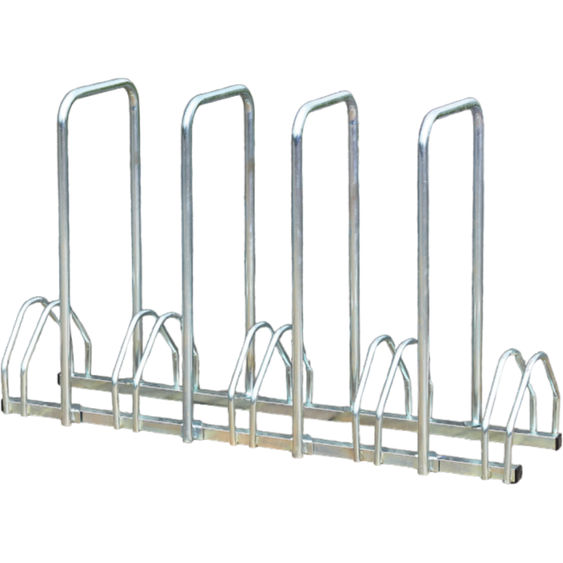 Râtelier 5 vélos avec 4 arceaux pour antivol