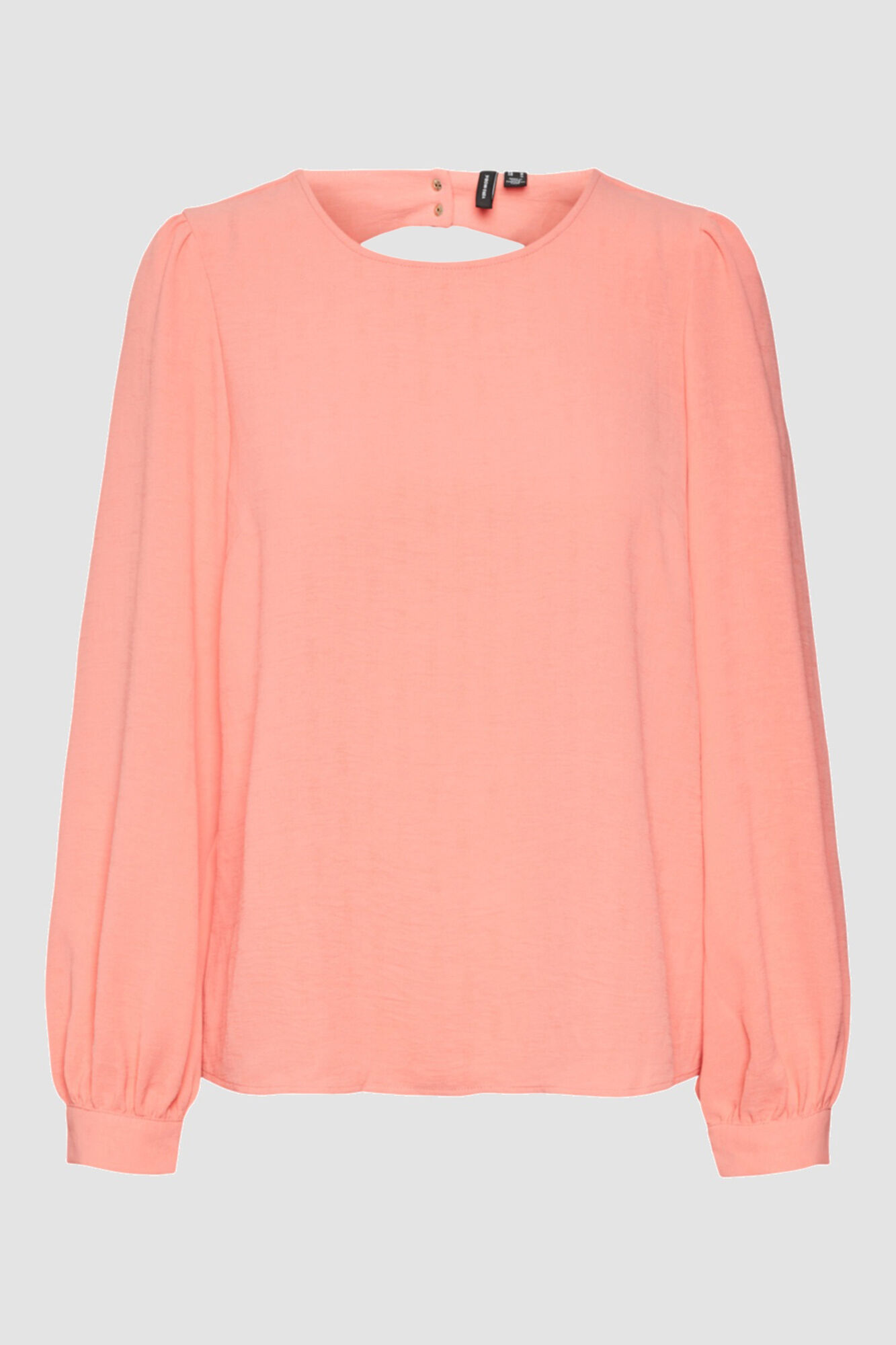Blusa de manga comprida plus size - Vermelha