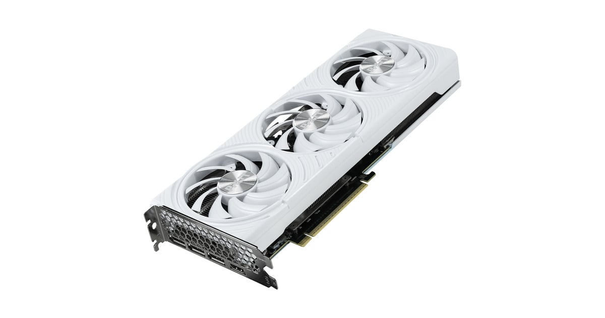 PalitGeForce RTX 5070 White OC grafische kaart  (DLSS 4, 3x DisplayPort, 1x HDMI 2.1)