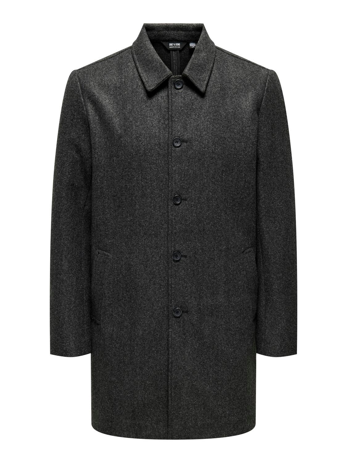 ONSADAM Mantel Dark Grey Melange
