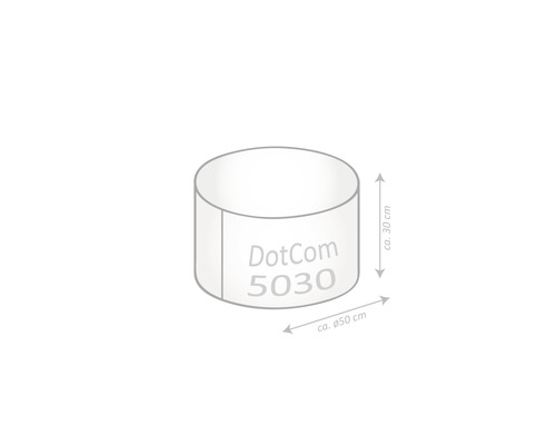 Kruk Sitting Point Dotcom Modo Tap ca. 60 liter wit 50x30 cm