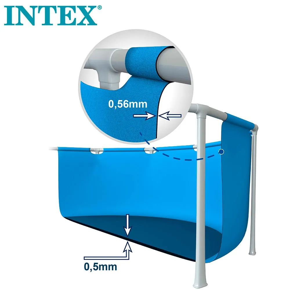 Intex Metallrahmen mit Kartuschenfilter-Pumpen-Pool 450x220x84 cm