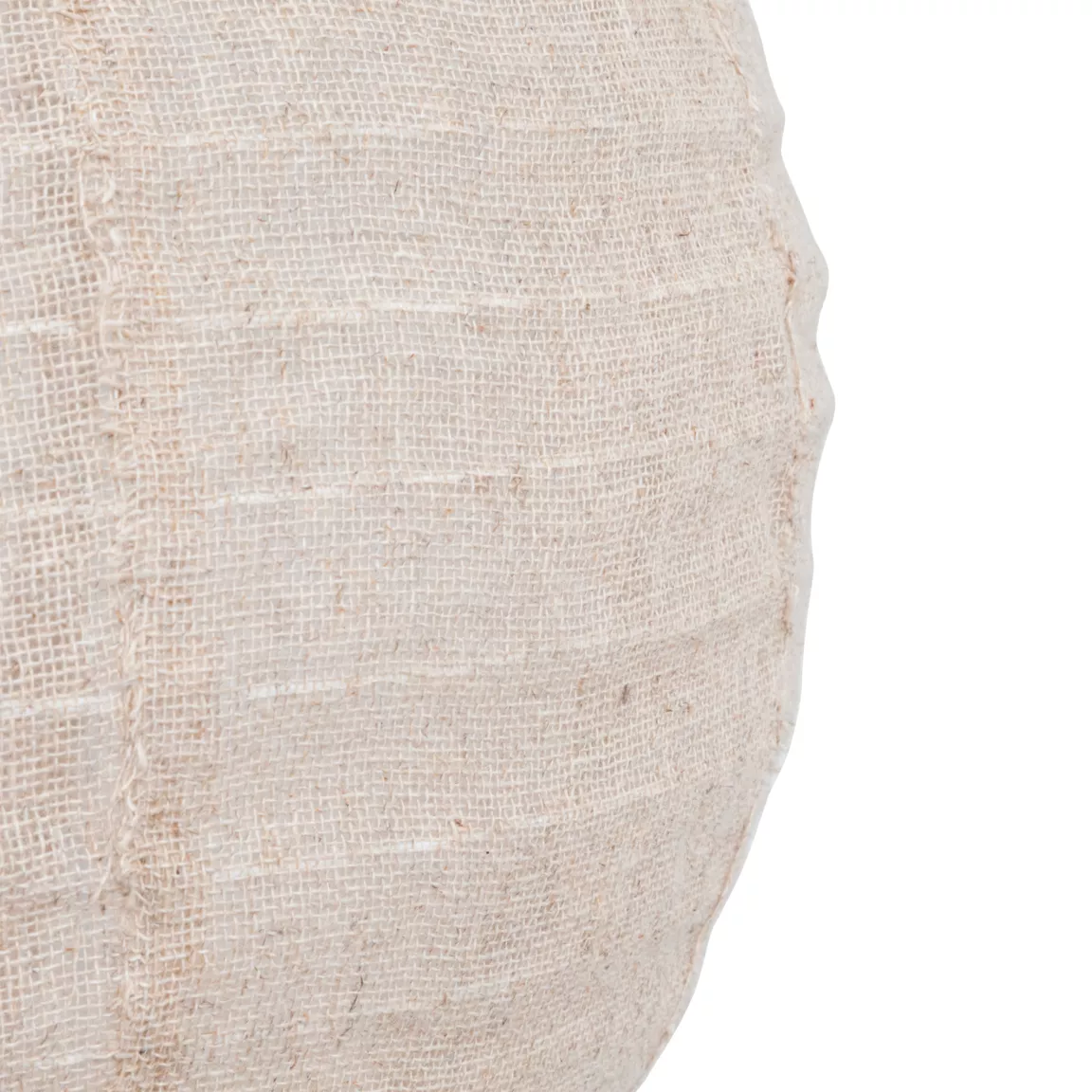 Suspension luminaire lanterne lin (35 cm) Jordy Beige
