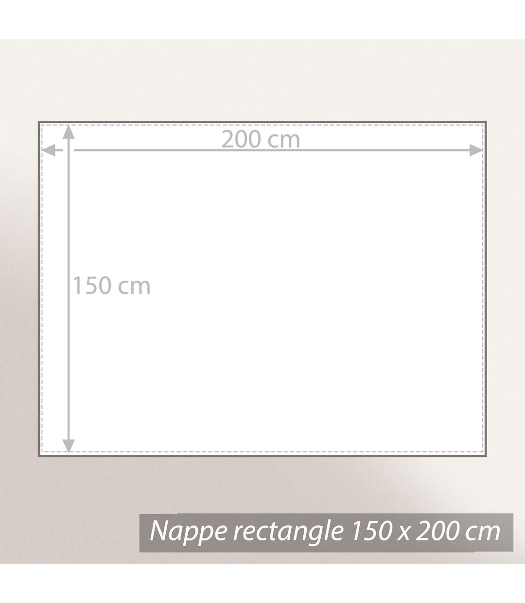 Nappe rectangle 150x350 cm Jacquard 100% polyester BRUNCH blanc