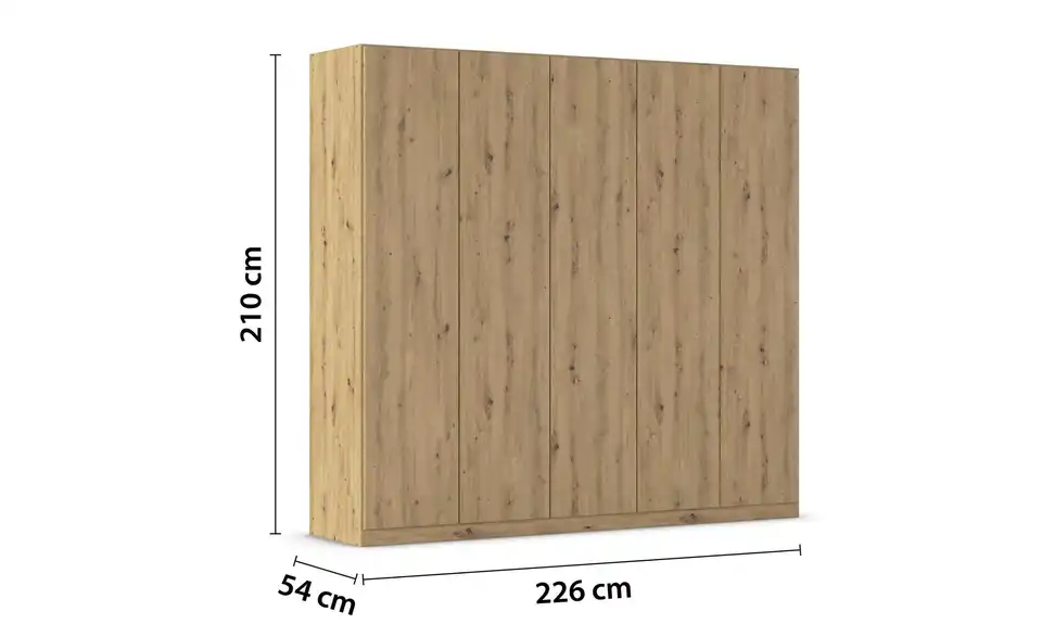 Falttürenschrank 226 cm 5 Stück