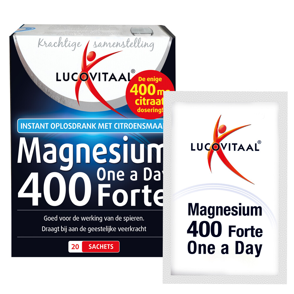 Lucovitaal Magnesium 400 Forte One a Day20 sachets