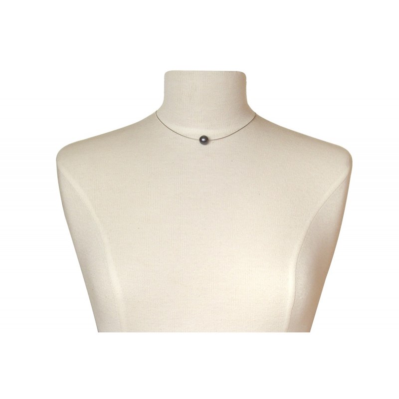Collier Argent Perle des Poulettes Solitaire 11 mm - Classics