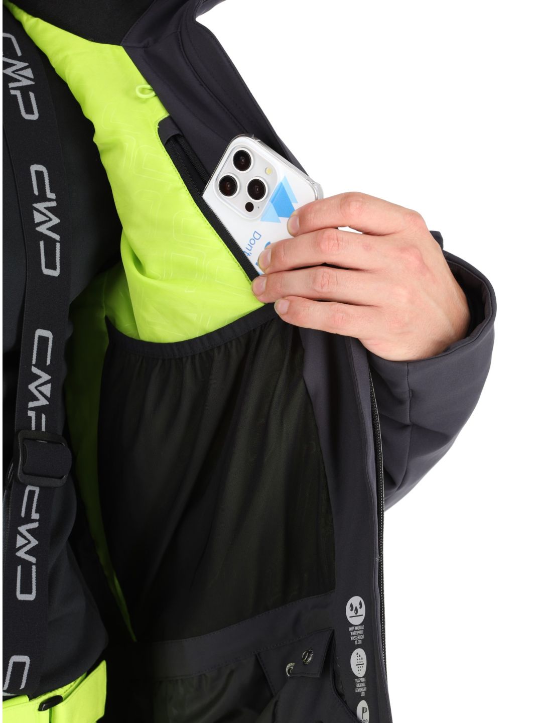 33W0897 softshell ski-jas heren