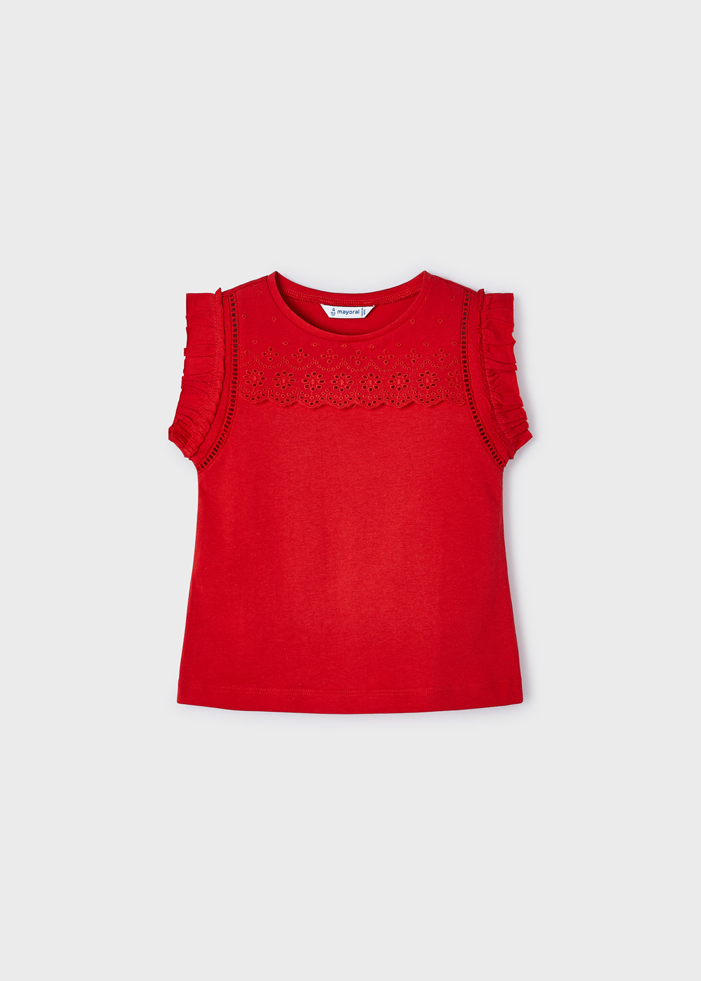 Camiseta perfurada Better Cotton para meninas em Granada
