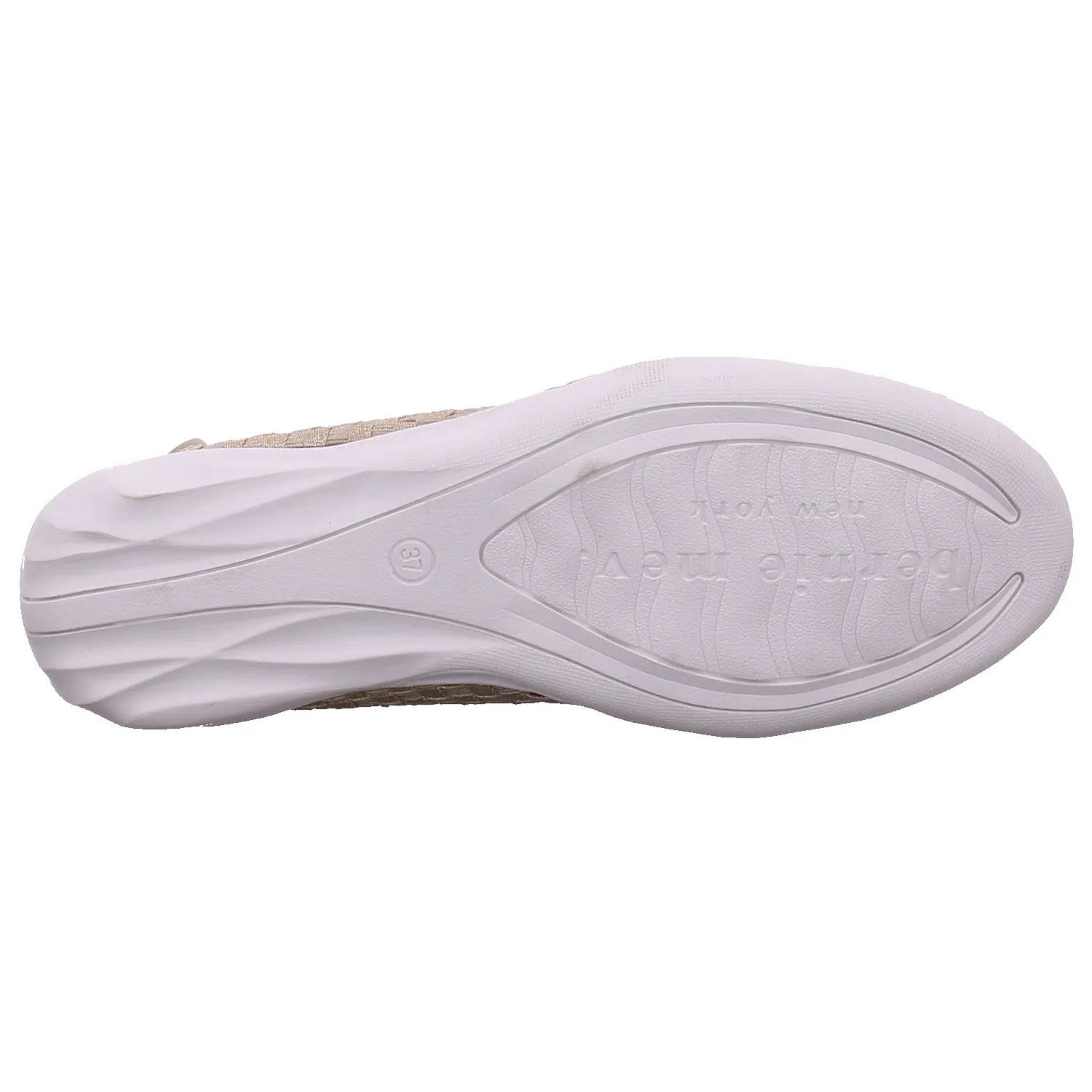 BERNIE MEV. Ballerina Gold Textil  Vegan PETA-Approved
