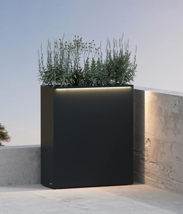 Herstera Metall-Raumtrenner Cube LED,