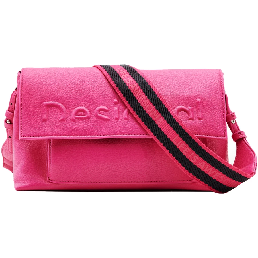 Desigual Half Logo Venecia 2.0 - Schultertasche 25.5 cm fuchsia