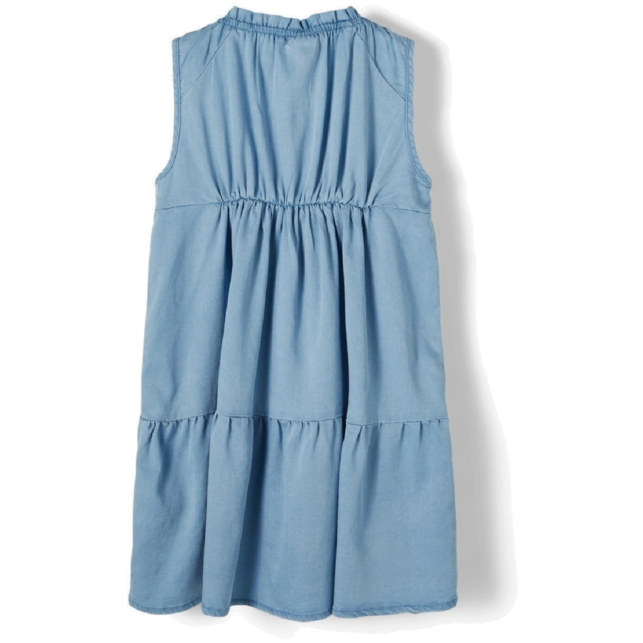 name it Kleid Nmfbatas Light Blue Denim