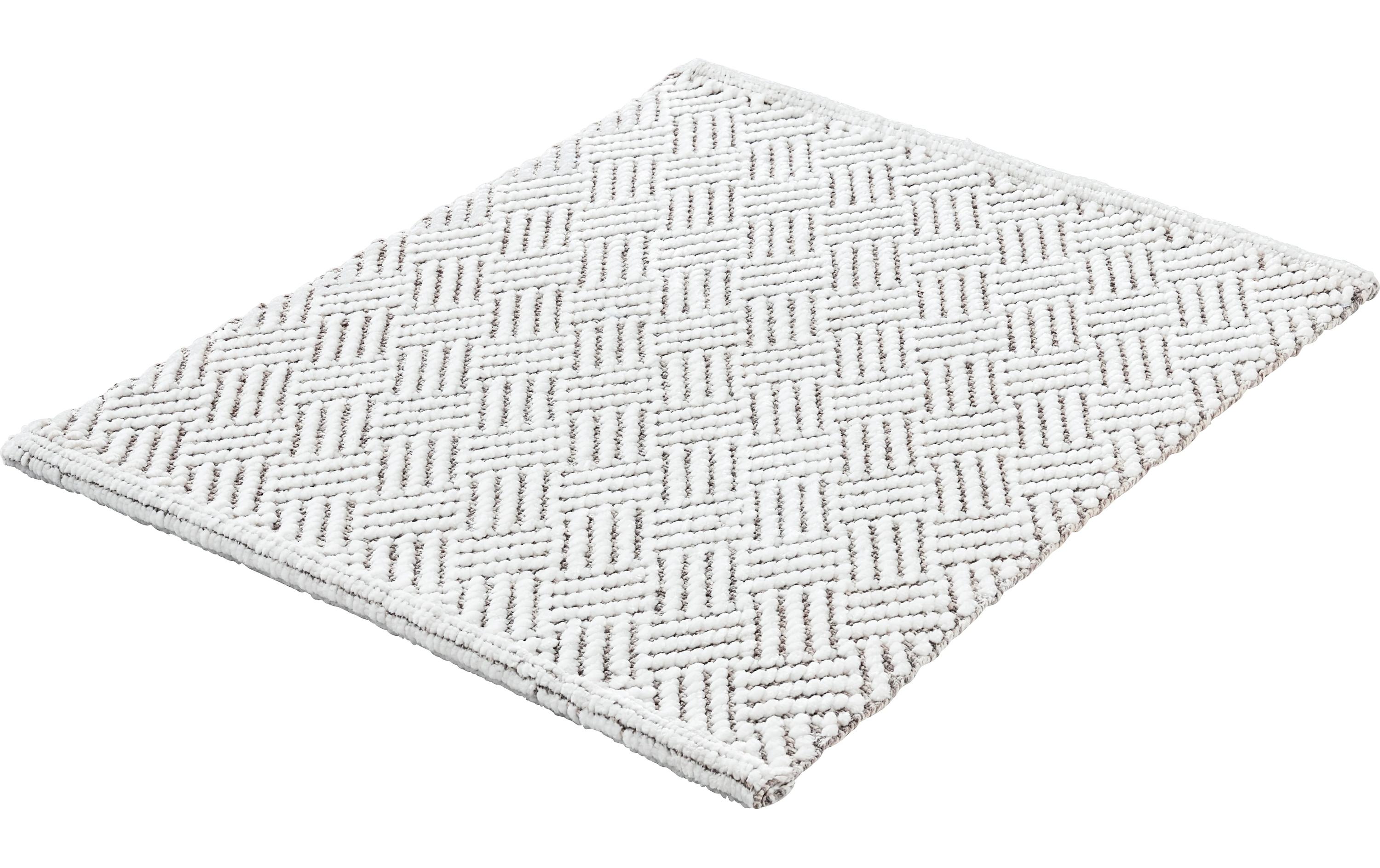 Badteppich Switch 50 x 60 cm, WeissBadvorleger