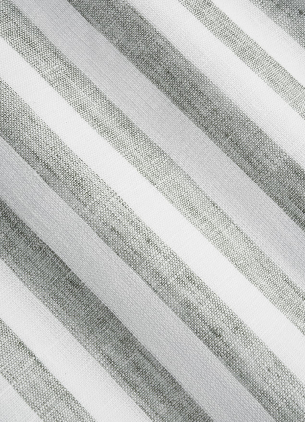 Chemise coupe ajustée vert clair à rayures