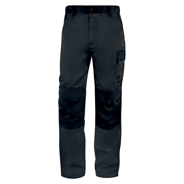 Pantalon de travail polycoton gris et vert Panostyle, DeltaPlus, taille XL
