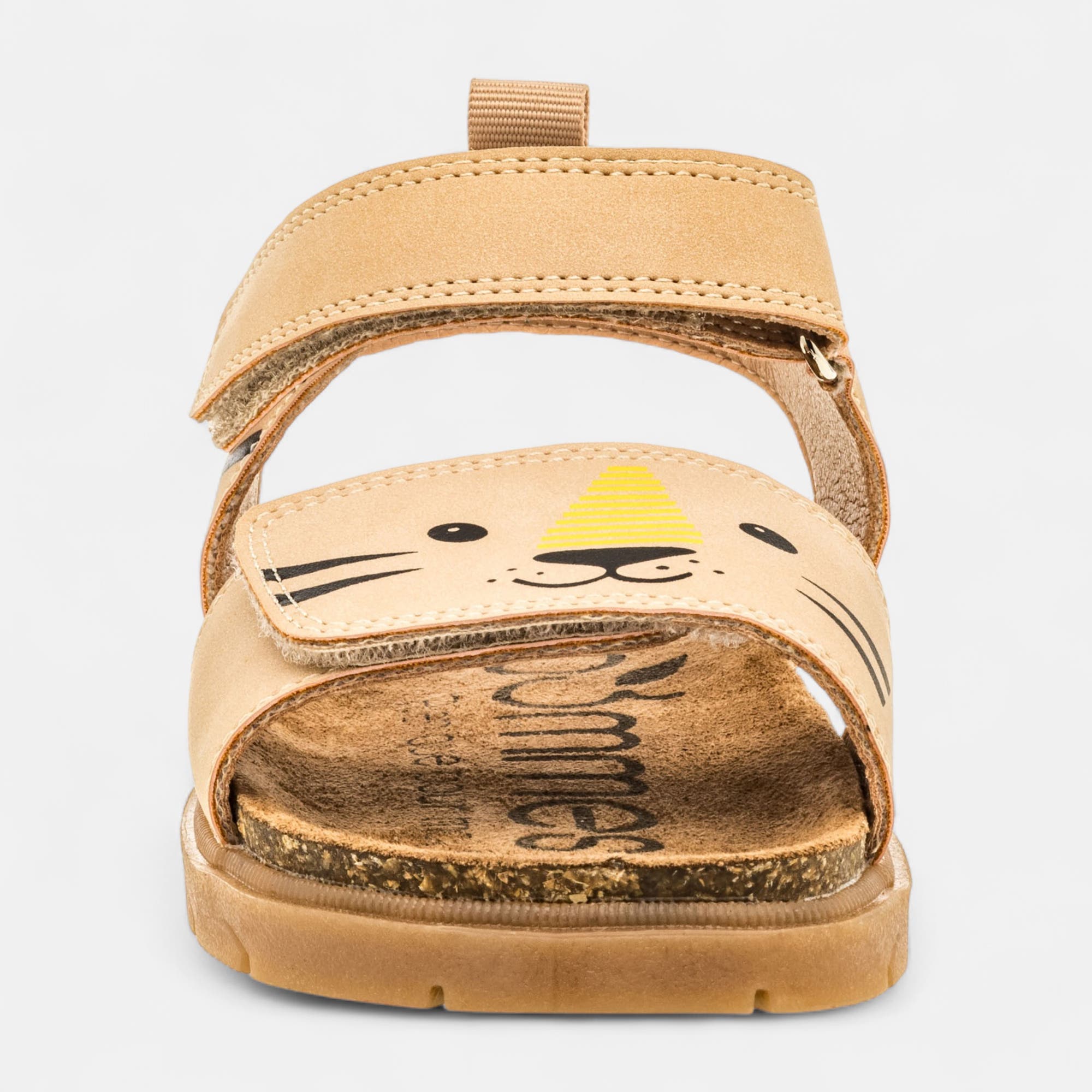 Mules semelle liège Garçon beige