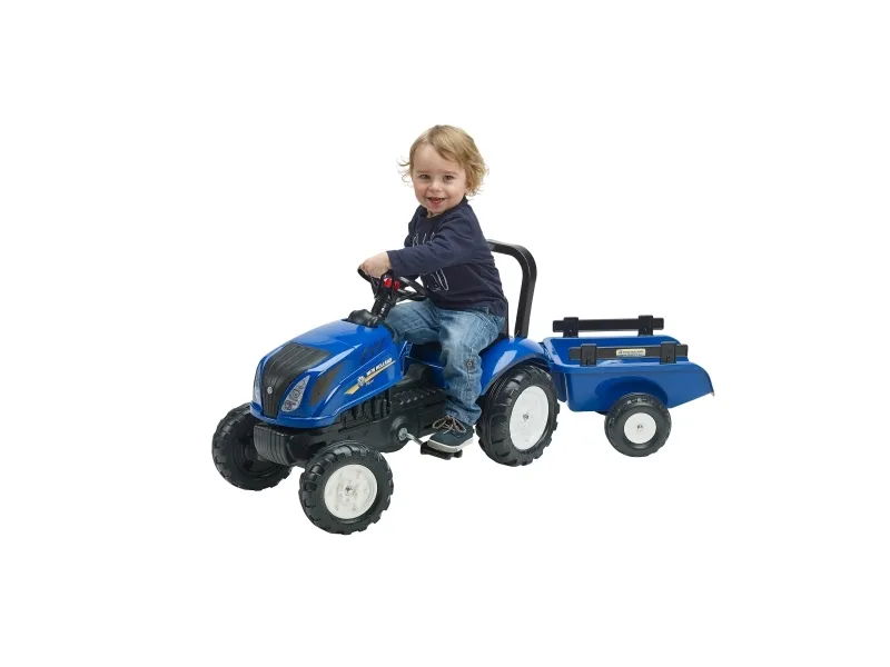 FALK New Holland traktor med vogn (808-070)