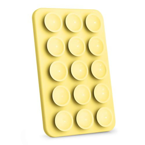 MagSafe Silikon Saugnapf Smartphone Halterung aus Recycelten Materialien (IDSPMMS-516) - Soft Lemon
