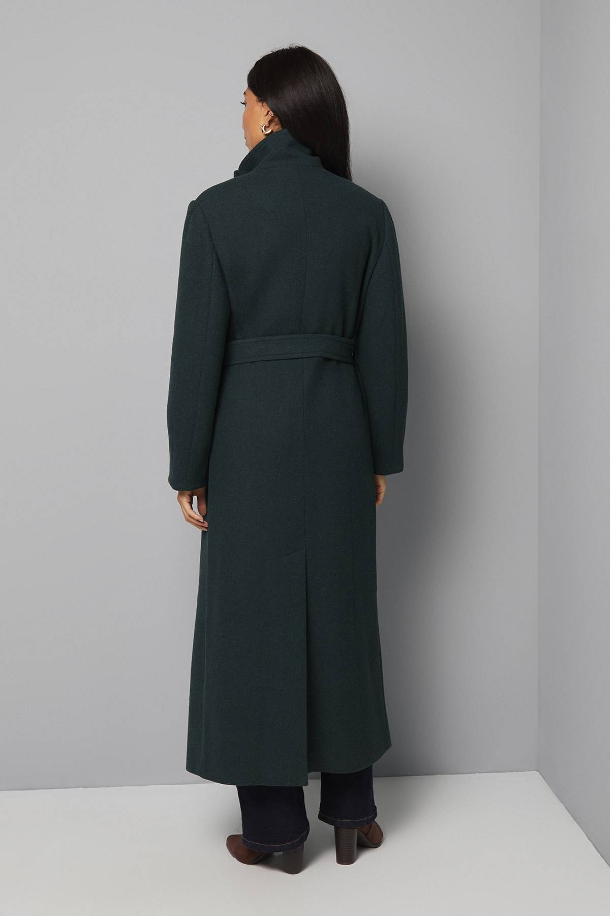 Wallis Manteau Col Cheminée