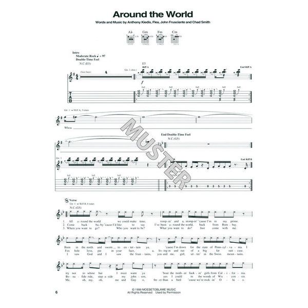 Hal Leonard RHCP Californication Guitar