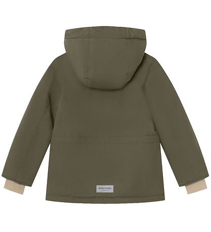 Mini A Ture Vinterjakke - Adyanko Fleece - Olive Night