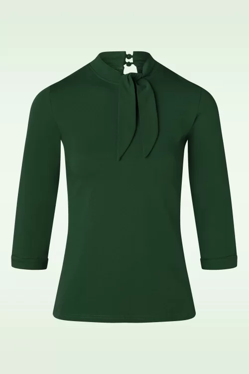 Banned Retro Dolly Glam top in groen