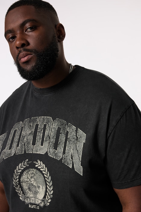 STHUGE T-Shirt, Halbarm, Vintage Look, LONDON, oversized, bis 8 XL