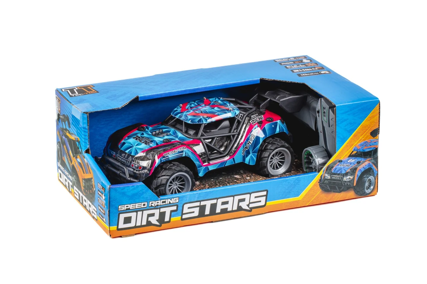 TEC-TOY - Fjernstyret bil 1:20 2,4GHz 3,7V Li-ion - Blå/pink