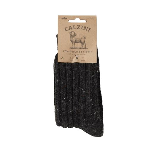 MJM Rib Soft 581 Wool Mix Sokker, Anthracite, 39-42
