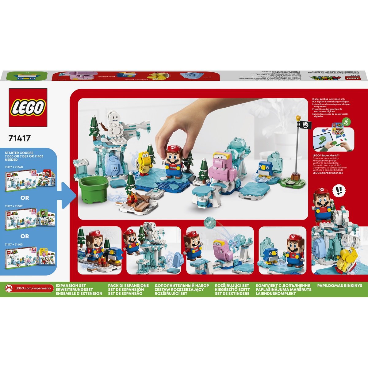 Ensemble d'extension L'aventure dans la neige de Morsinet Lego Super Mario 71417