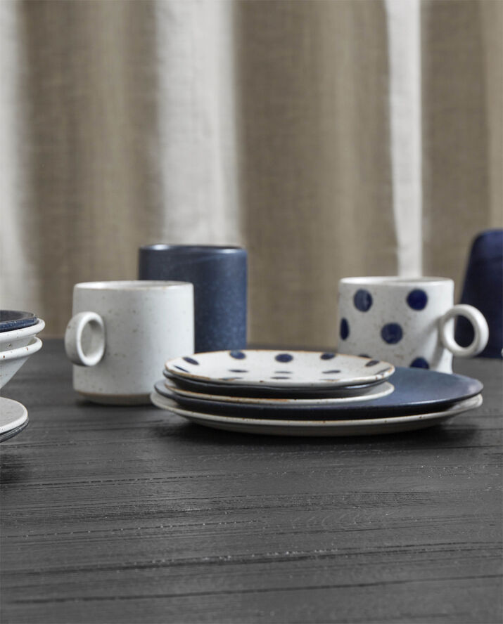 Nordal GRAINY saucer/cake plate, dark blue