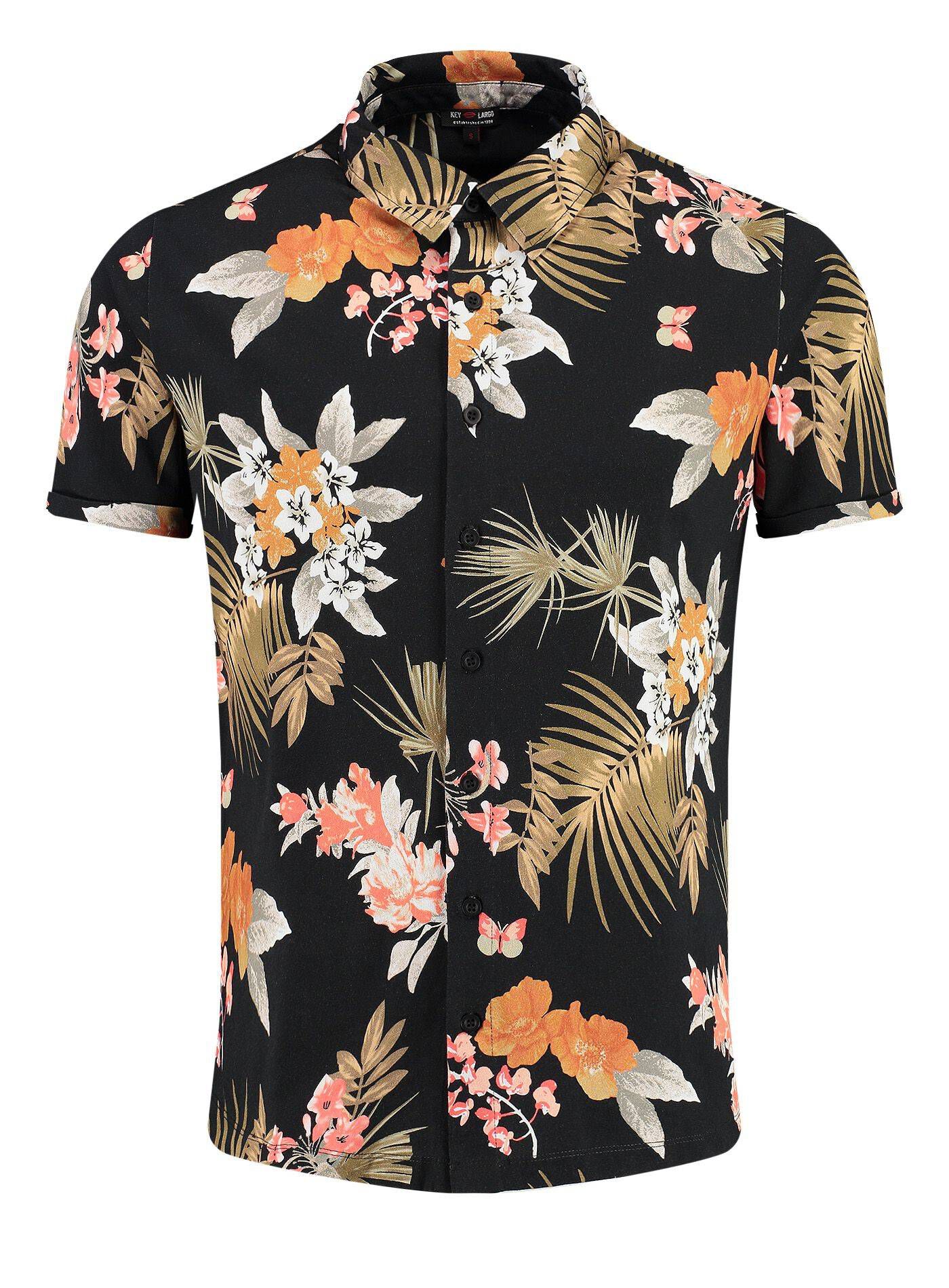 Key Largo| Herren Hemd MSH MISSION Regular Fit Kurzarm