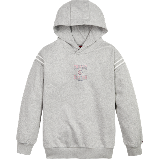 Tommy Hilfiger Varsity Logo Slouchy Hættetrøje, Grå, 92 cm
