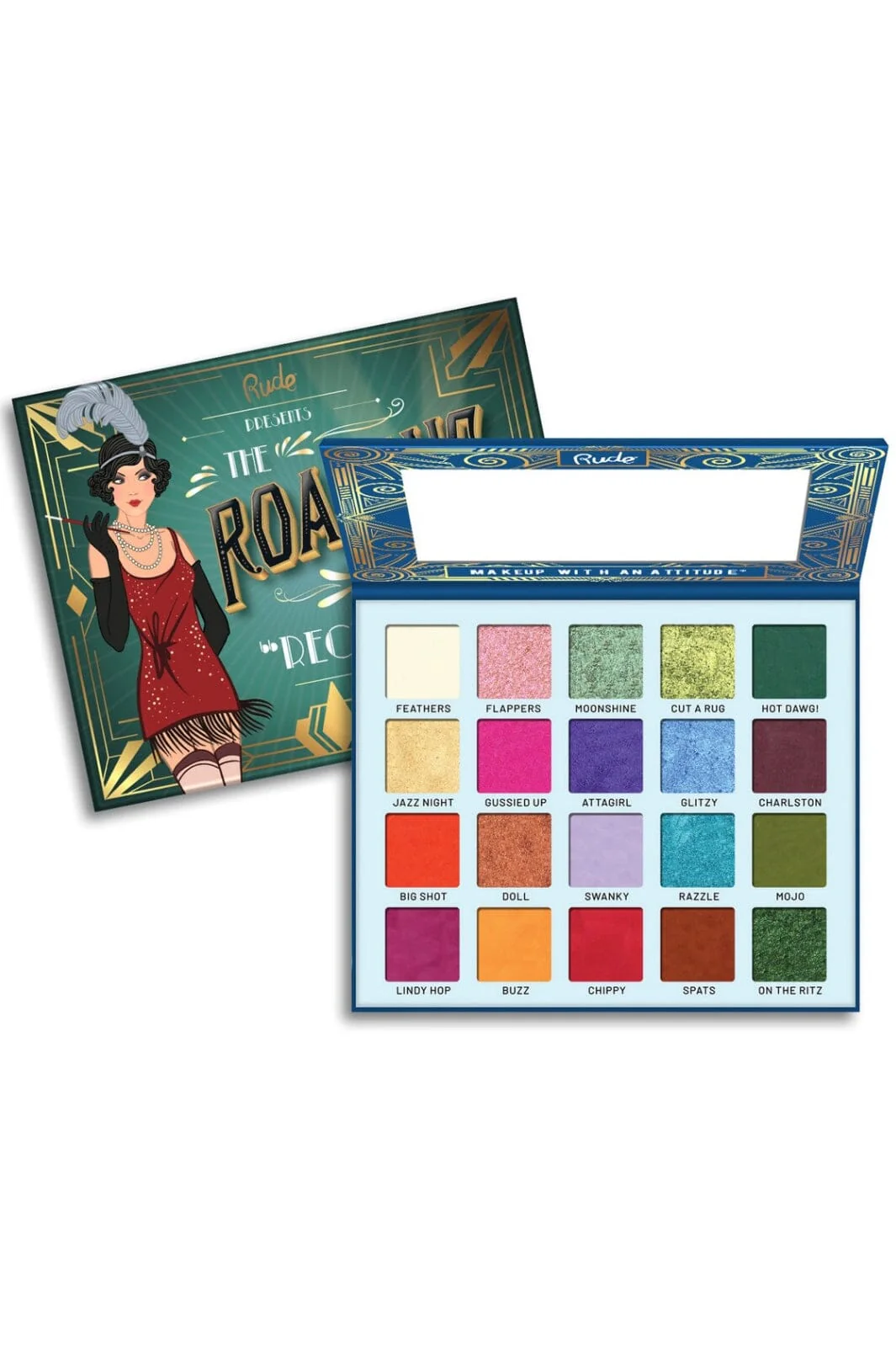 Rude Cosmetics The Roaring 20's 20 eyeshadow palette reckless