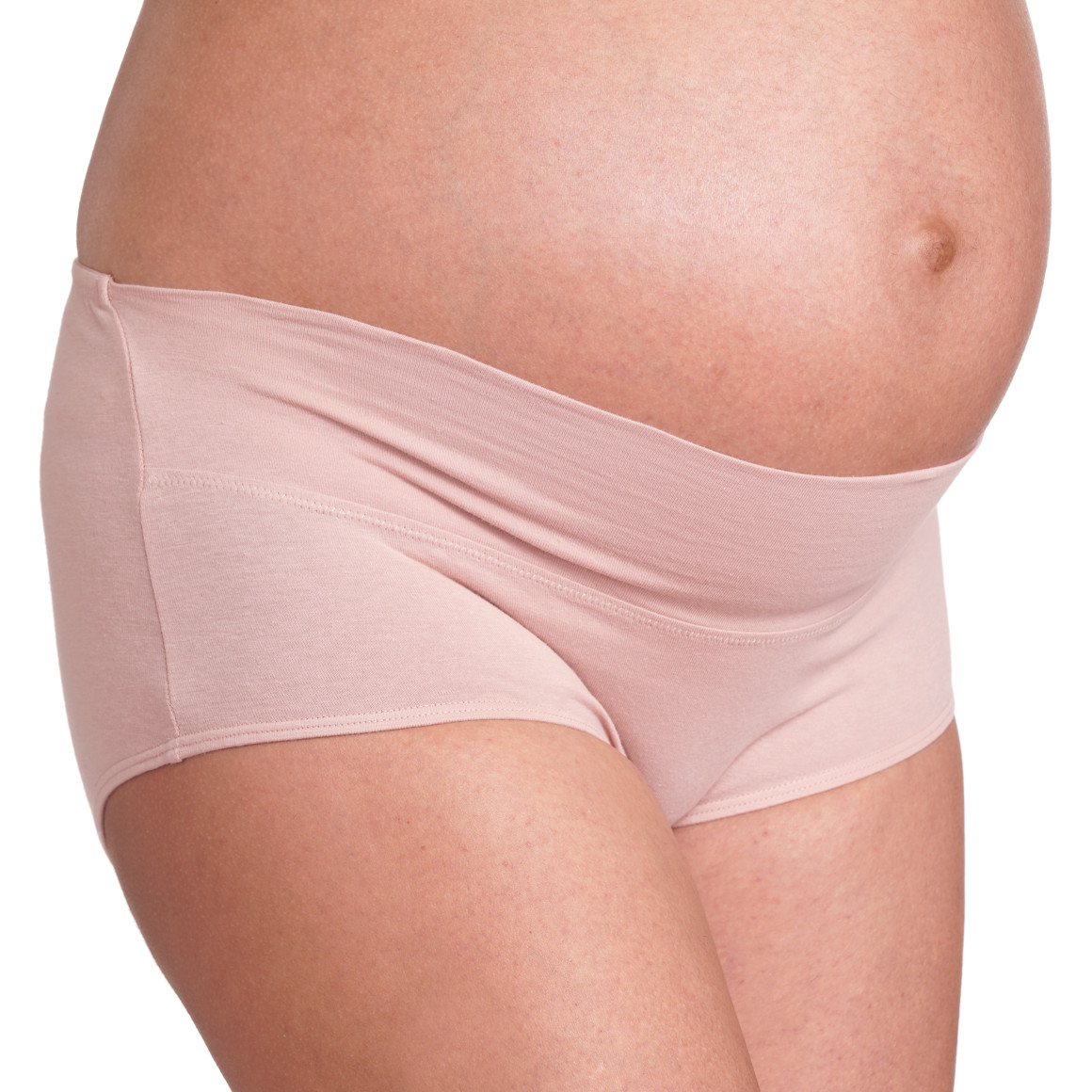 Gina Mama 3 Damen Umstands-Slips aus Bio-Baumwolle rosa / braun / schwarz