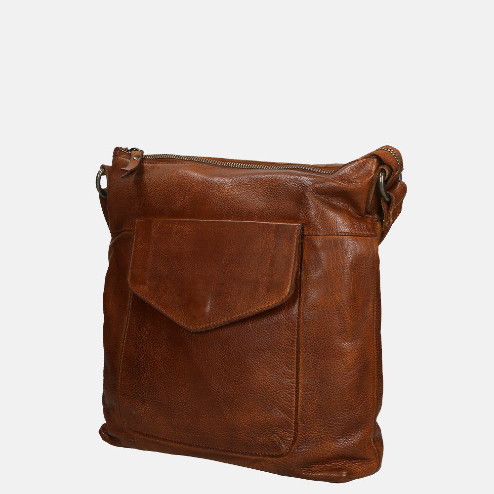 Genicci Bellagio Cotswolds Schoudertas Cognac