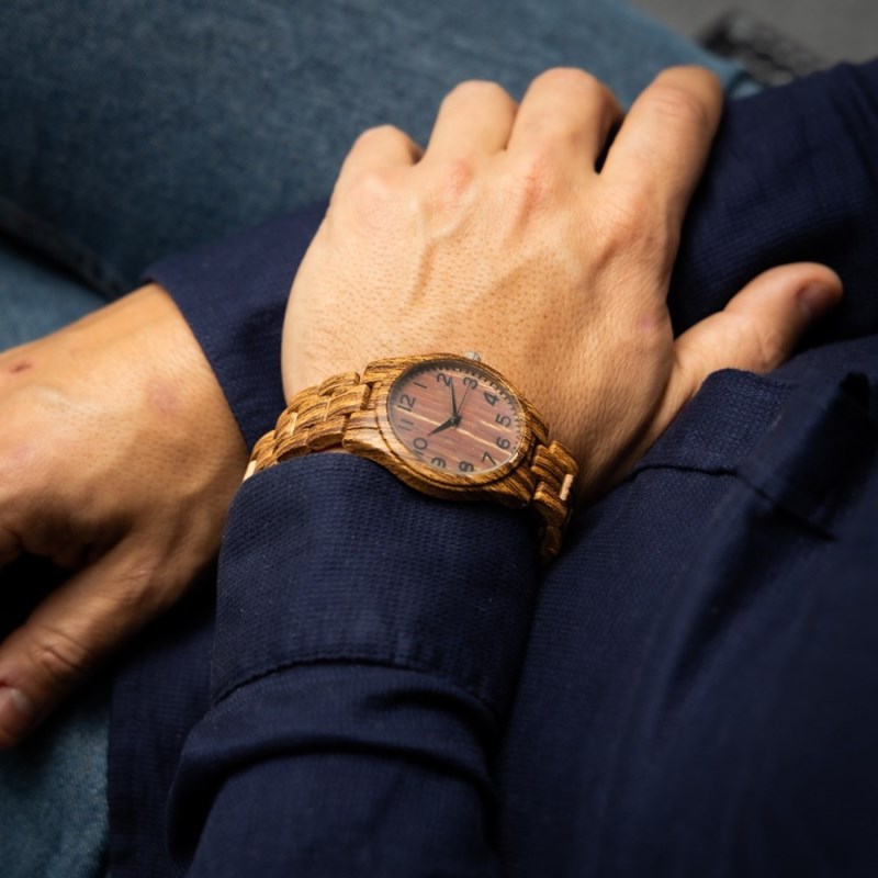 Montre Homme CHTIME bracelet Plastique Marron