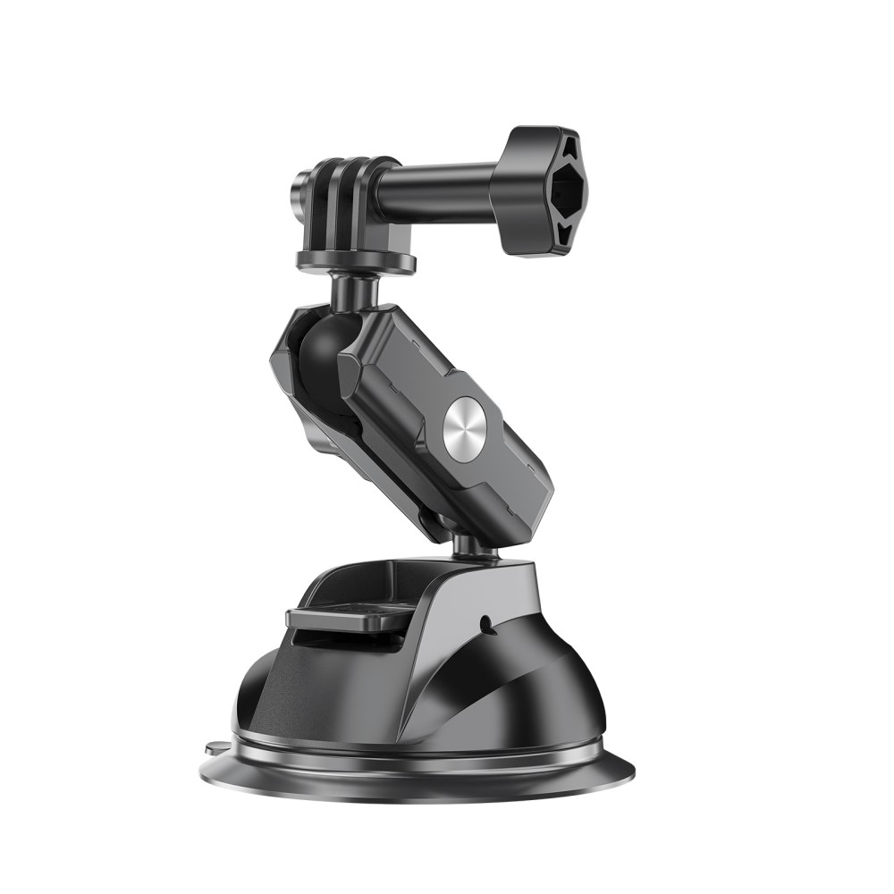 Auto KFZ Kamera Saugnapfhalterung   Stativ Adapter für GoPro / Insta360 (Bis 10kg) - Schwarz