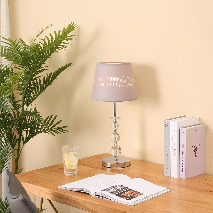 HOMCOM Tischlampe mit Acrylkugeln bunt