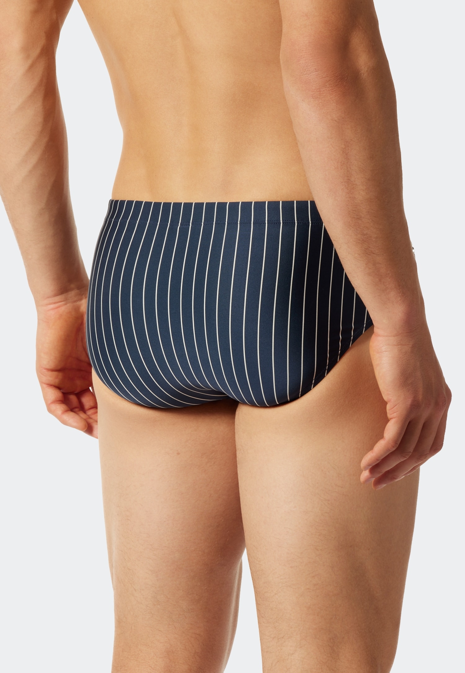 Schiesser Badeslip »Nautical Casual«, mit weissen Streifen