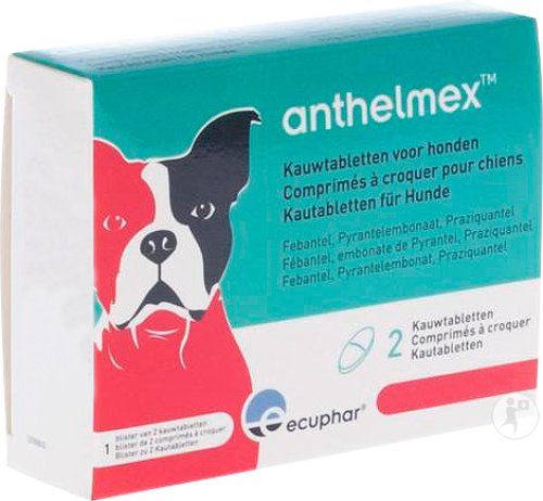 Anthelmex Infections Mixtes Nématodes Et Cestodes Chiens 2 Comprimés À Croquer