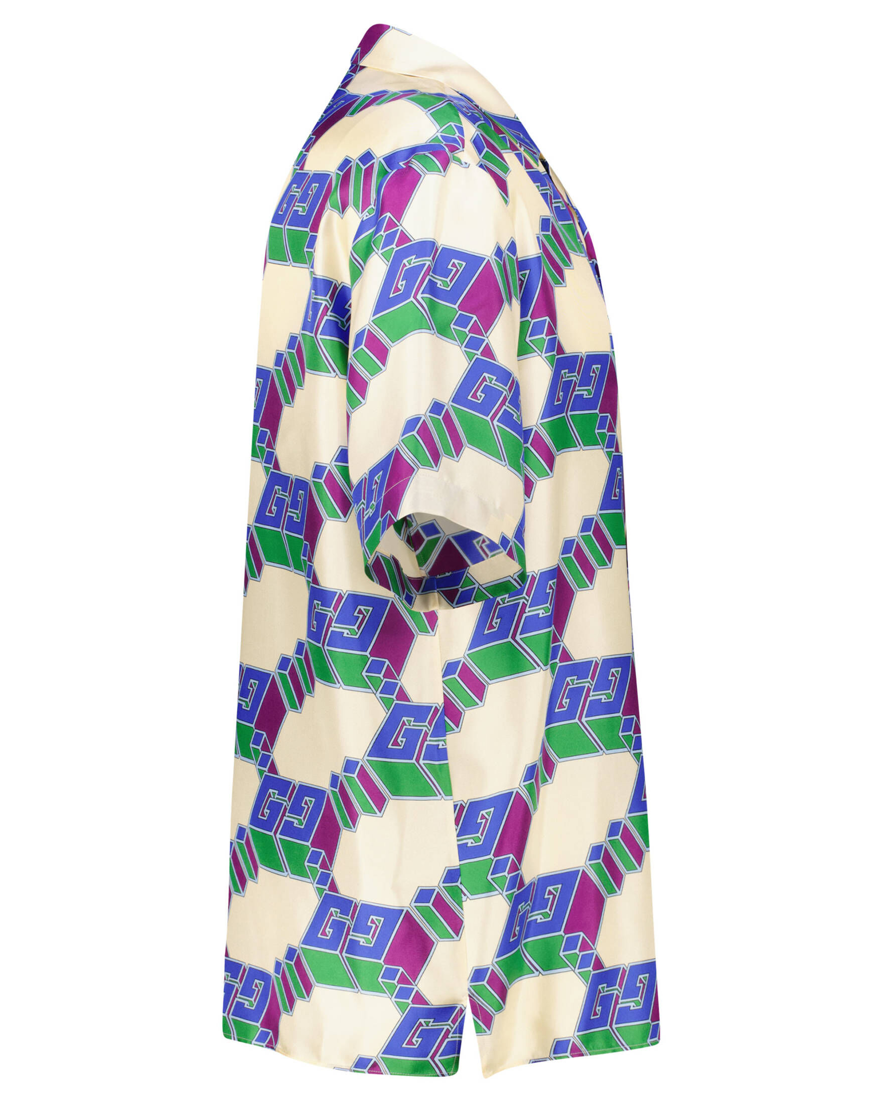Gucci| Herren Seidenhemd BOWLING HAWAII SHIRT Kurzarm