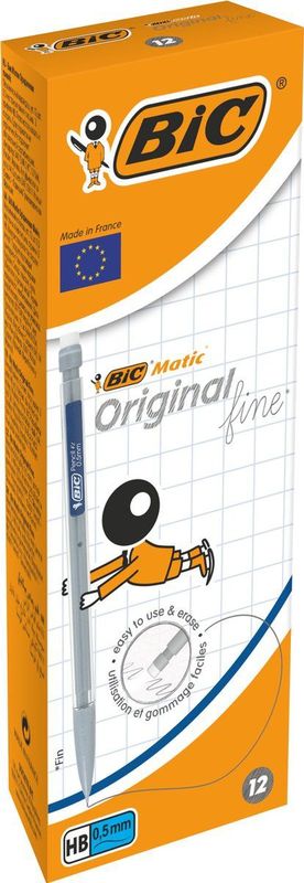 BIC - Matic Original - Vulpotlood - Verschillende Kleuren - Doos van 12 Stuks